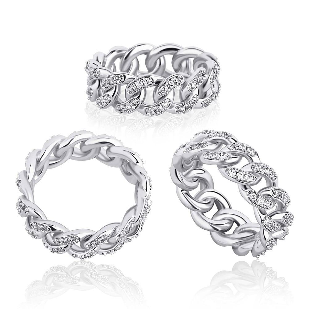 8MM CUBAN RING 14K - ICECI