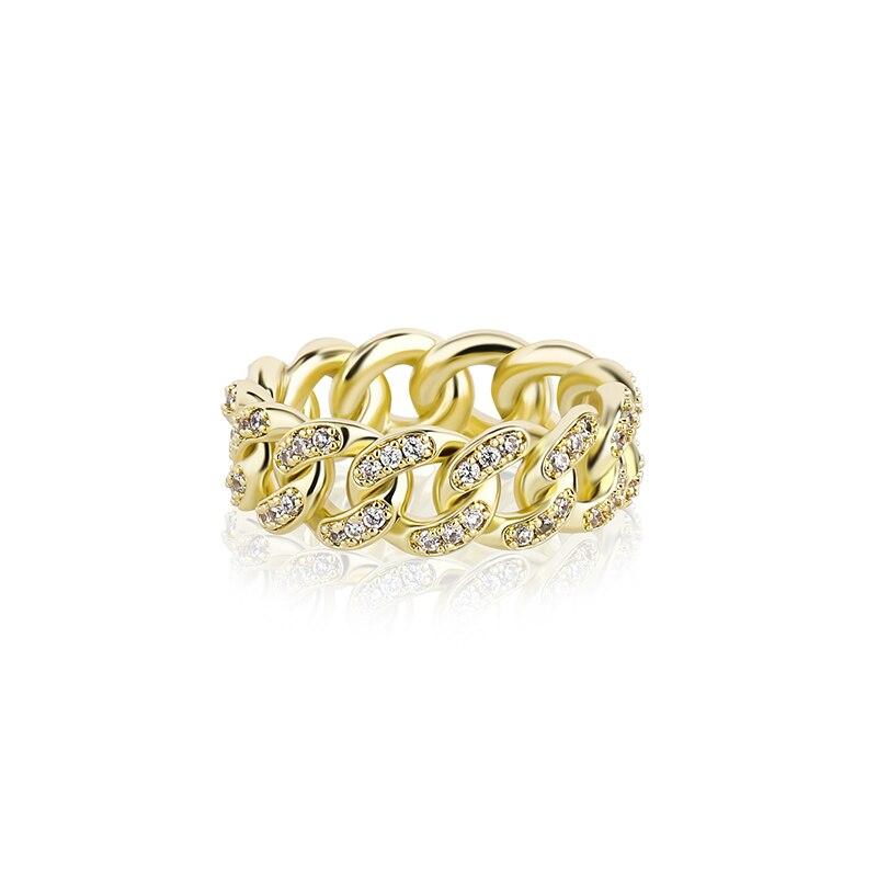 8MM CUBAN RING 14K - ICECI