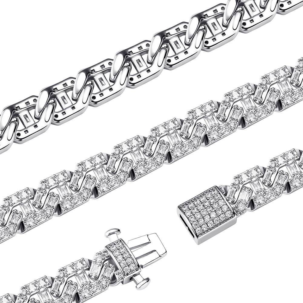 9MM BAGUETTE LINK BRACELET 14K - ICECI