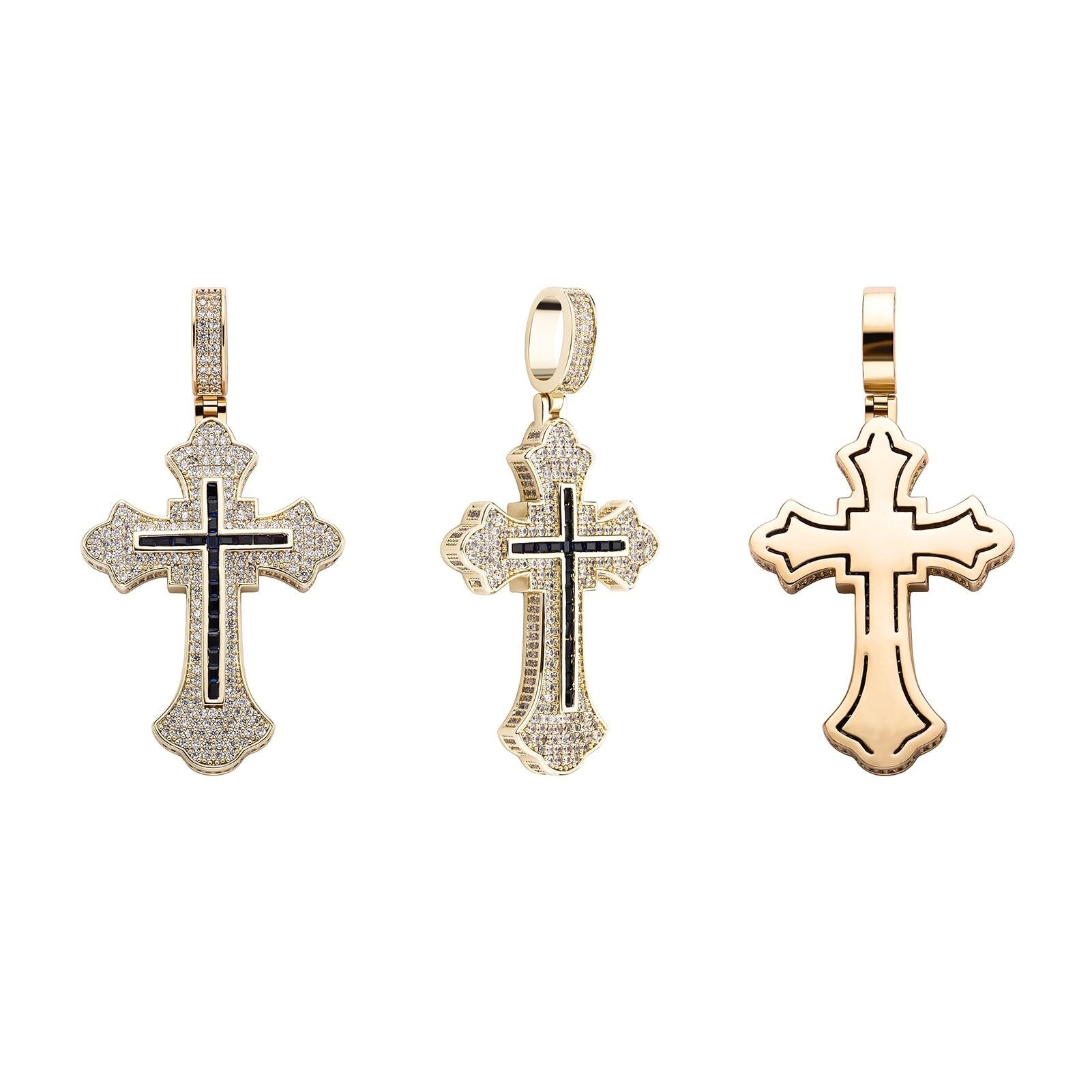 APOSTLES CROSS PENDANT 14K - ICECI
