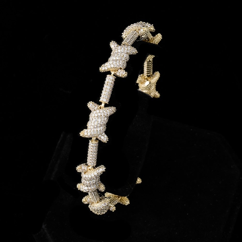 Barbed Wire Bracelet 14K - ICECI