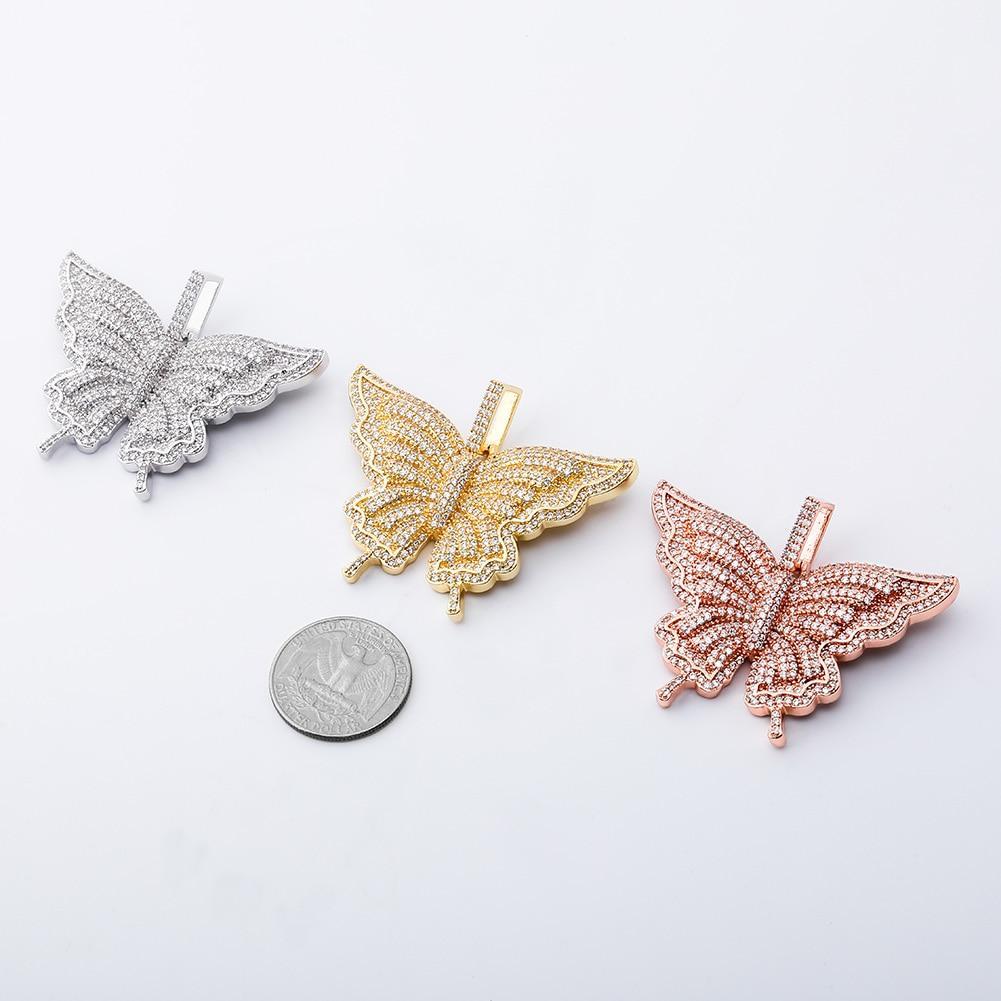 BLOSSOM BUTTERFLY PENDANT 14K - ICECI