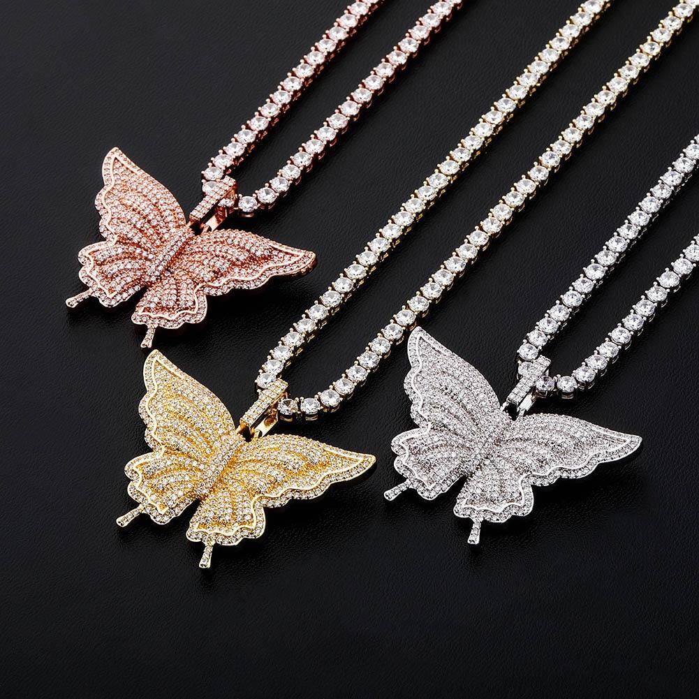 BLOSSOM BUTTERFLY PENDANT 14K - ICECI