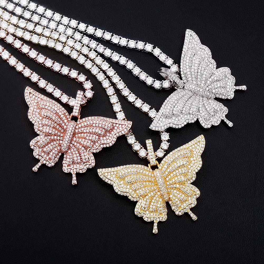 BLOSSOM BUTTERFLY PENDANT 14K - ICECI