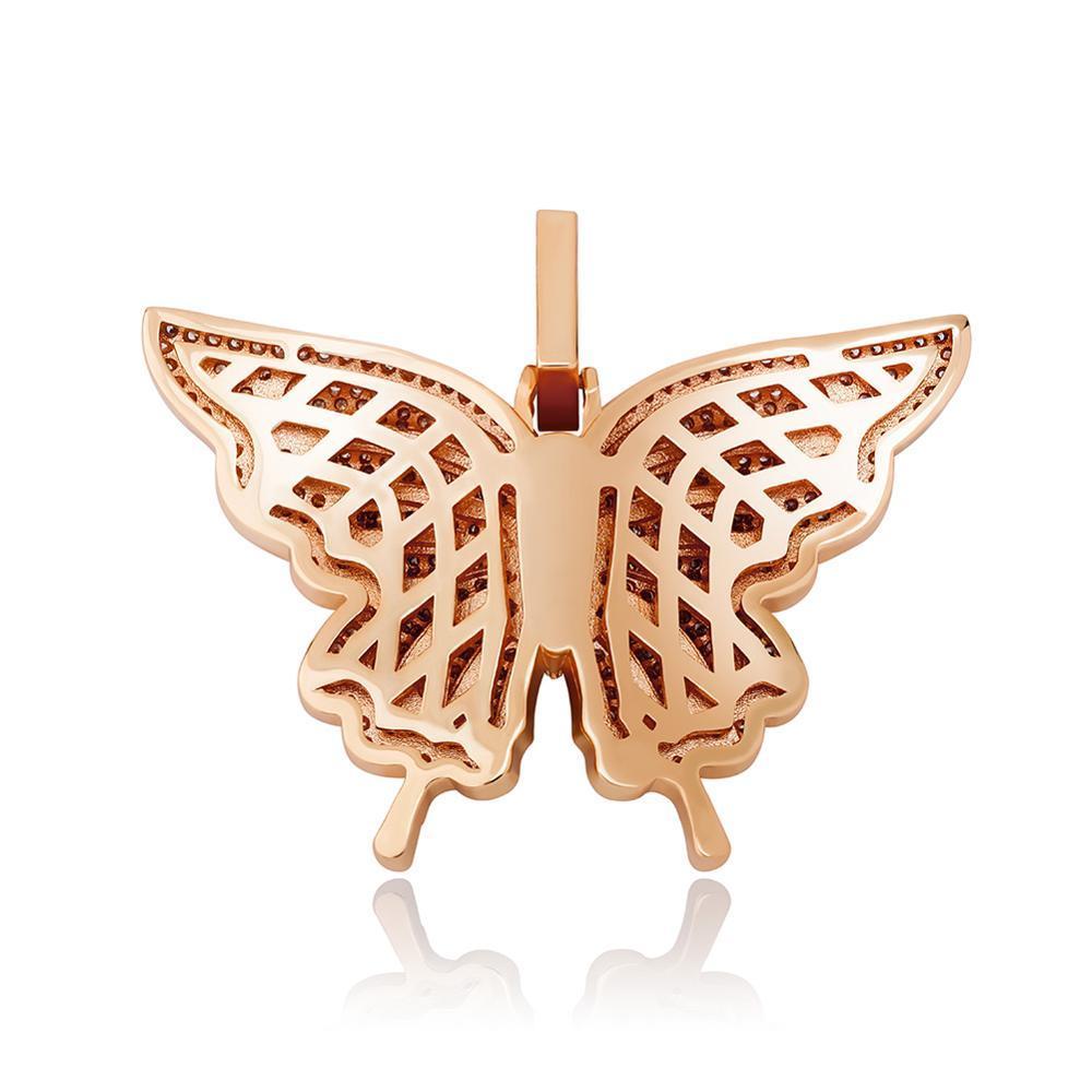 BLOSSOM BUTTERFLY PENDANT 14K - ICECI