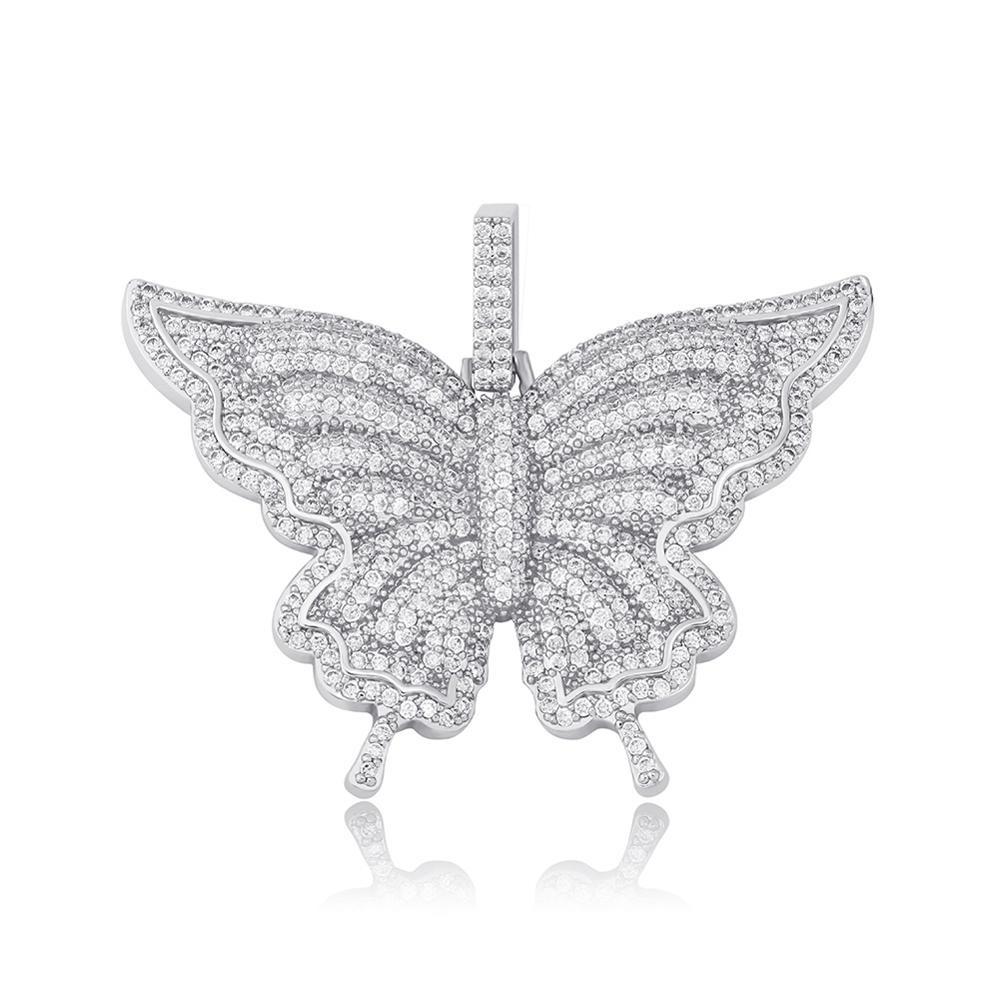 BLOSSOM BUTTERFLY PENDANT 14K - ICECI