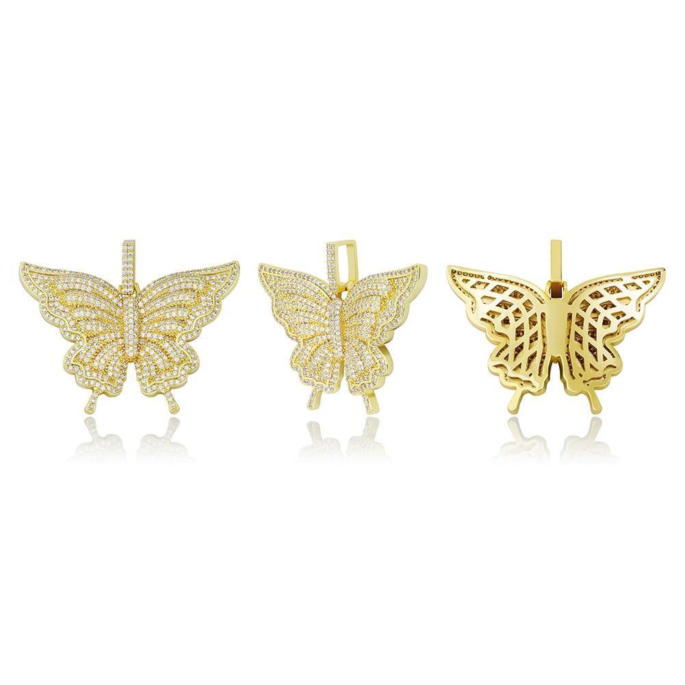BLOSSOM BUTTERFLY PENDANT 14K - ICECI