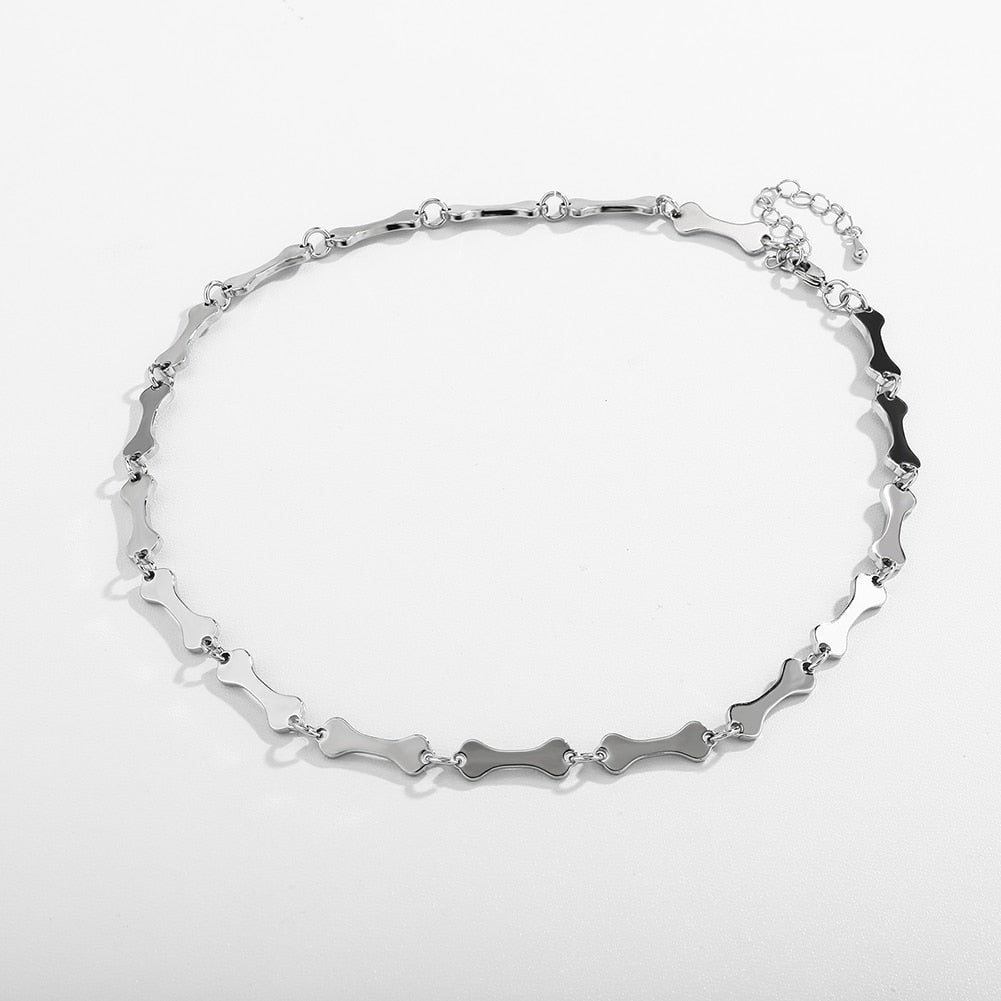 Bone Choker Necklace 14K - ICECI