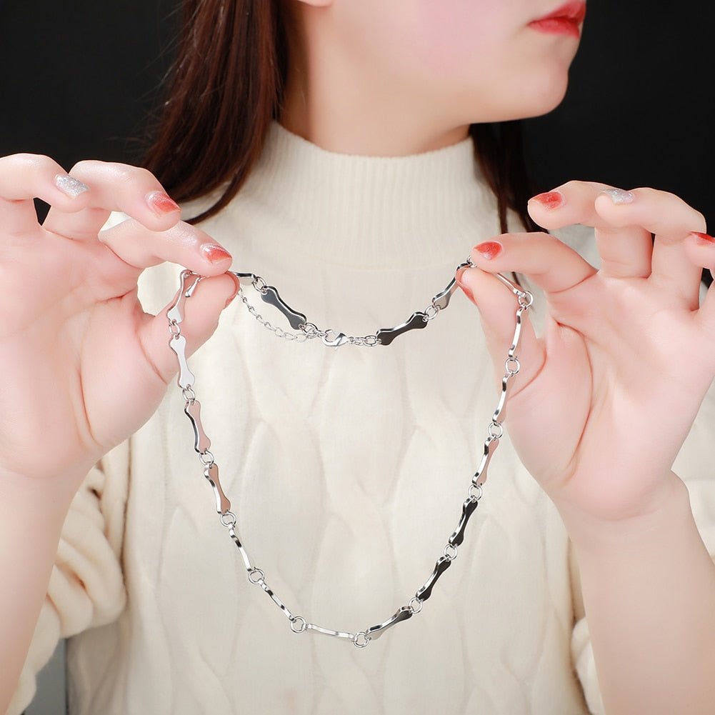 Bone Choker Necklace 14K - ICECI