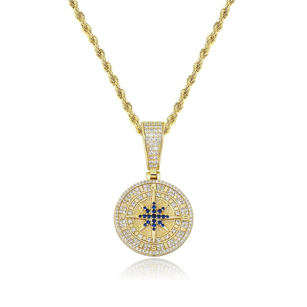 COMPASS PENDANT 14K - ICECI
