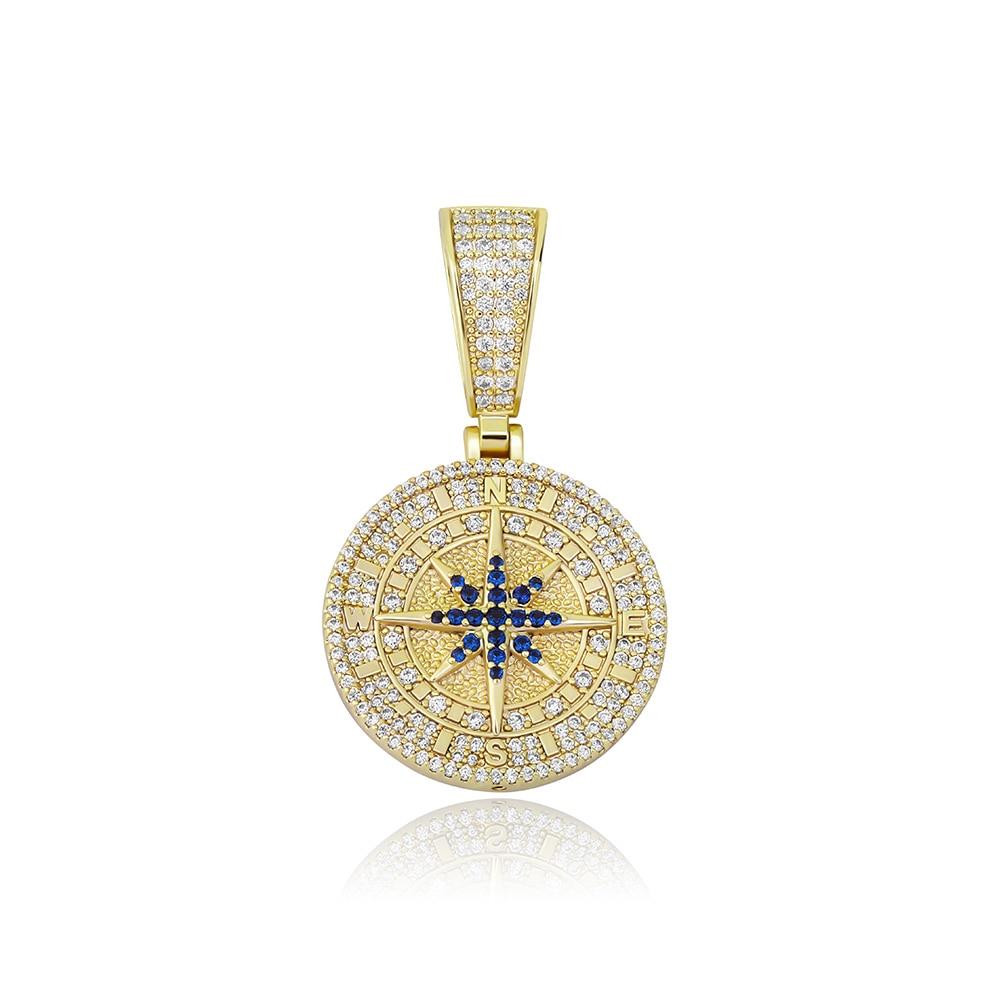 COMPASS PENDANT 14K - ICECI