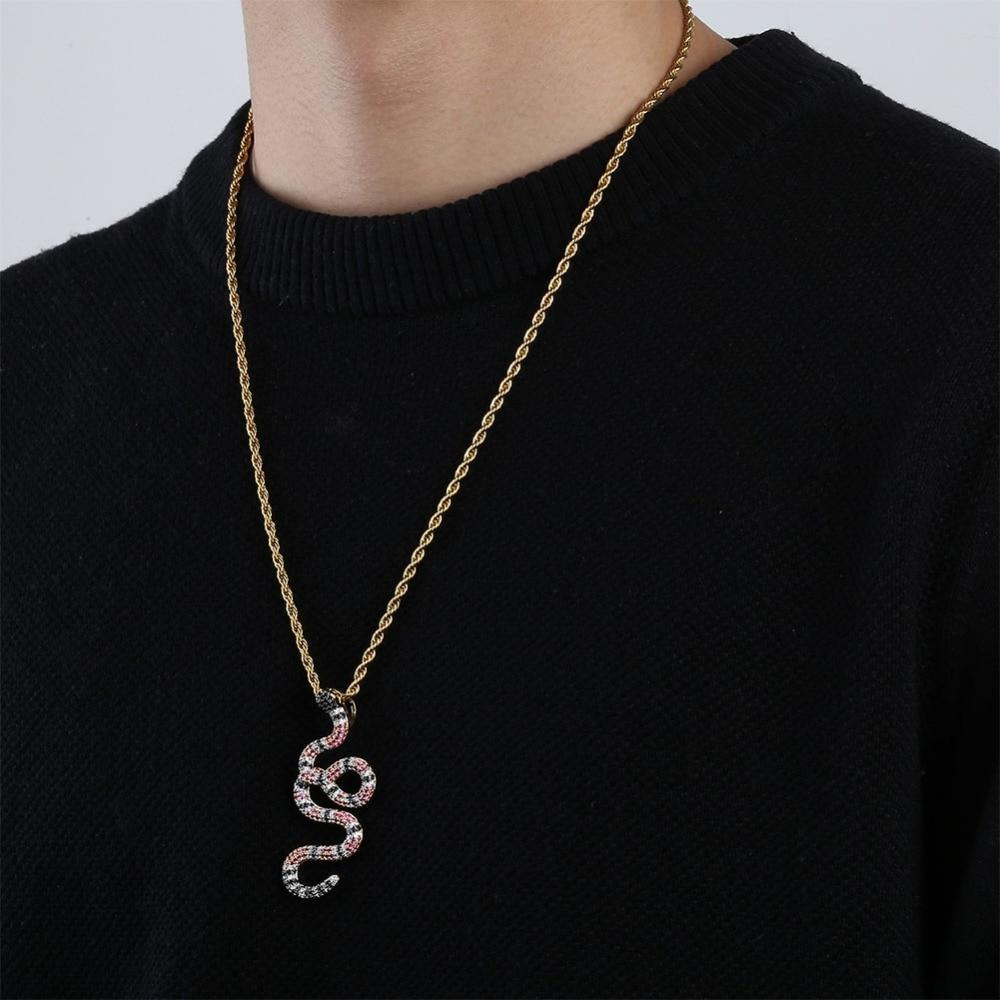 CORAL SNAKE PENDANT 18K - ICECI