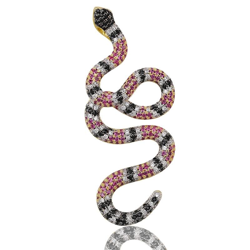 CORAL SNAKE PENDANT 18K - ICECI