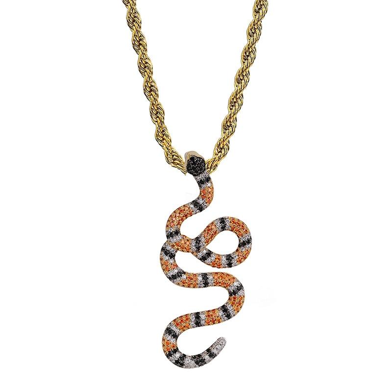 CORAL SNAKE PENDANT 18K - ICECI