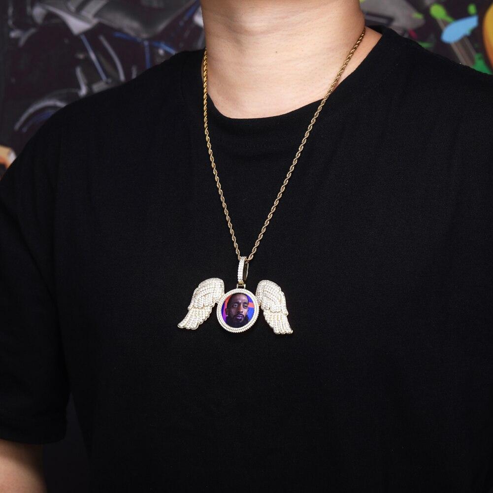 CUSTOM ANGELIC PHOTO PENDANT 14K - ICECI