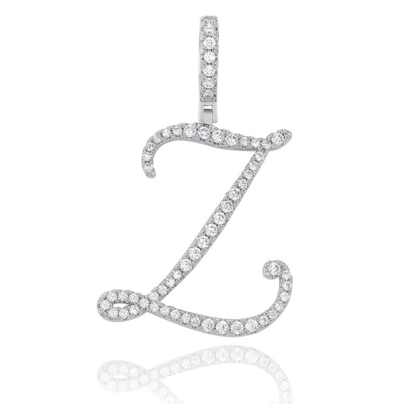 CUSTOM CURSIVE LETTER PENDANT 18K - ICECI