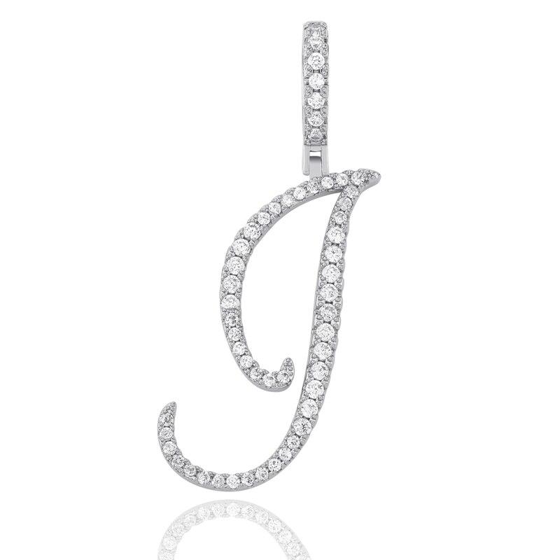 CUSTOM CURSIVE LETTER PENDANT 18K - ICECI