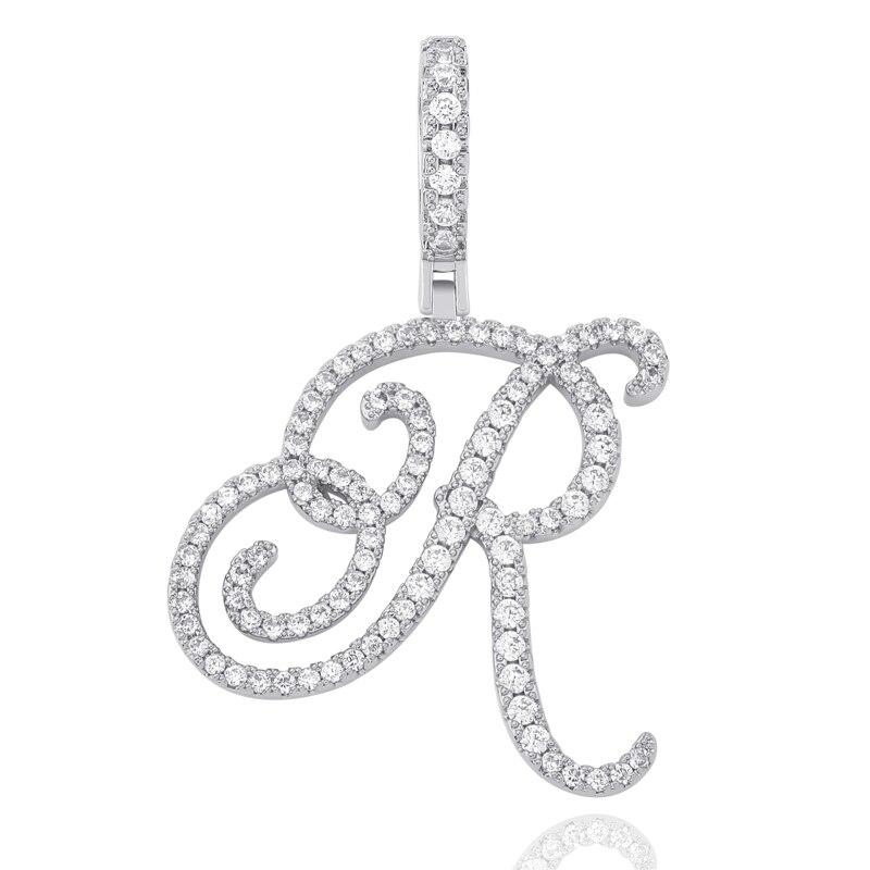 CUSTOM CURSIVE LETTER PENDANT 18K - ICECI