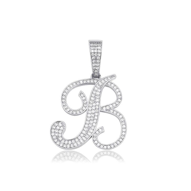 CUSTOM SCRIPT LETTER PENDANT 14K - ICECI