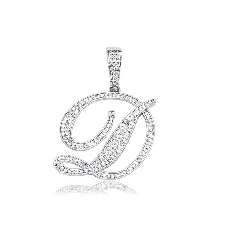 CUSTOM SCRIPT LETTER PENDANT 14K - ICECI