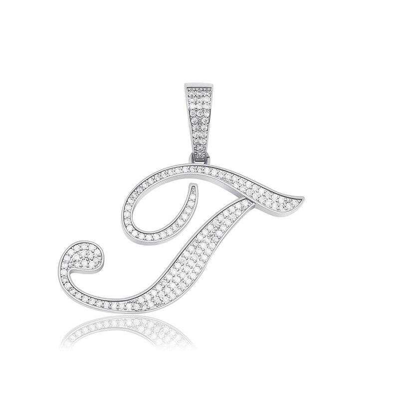 CUSTOM SCRIPT LETTER PENDANT 14K - ICECI