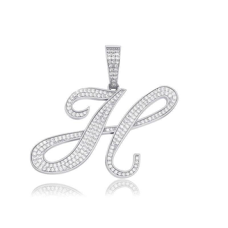 CUSTOM SCRIPT LETTER PENDANT 14K - ICECI