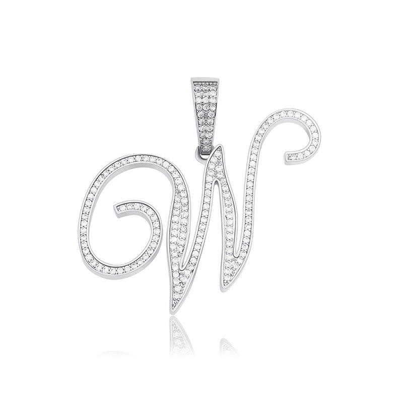 CUSTOM SCRIPT LETTER PENDANT 14K - ICECI