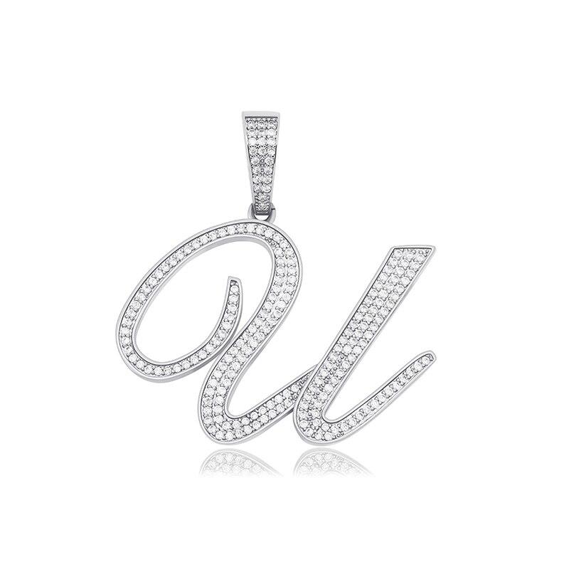 CUSTOM SCRIPT LETTER PENDANT 14K - ICECI