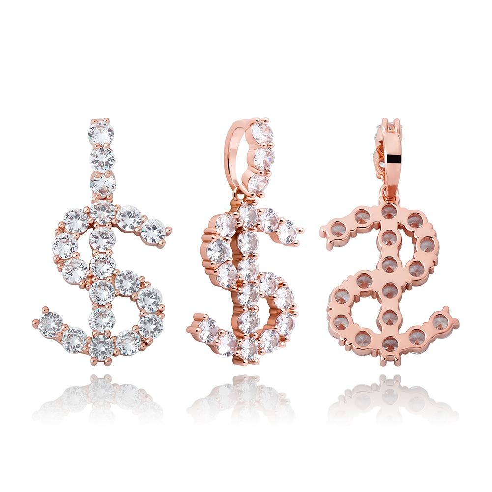CUSTOM TENNIS LETTER PENDANT 14K - ICECI