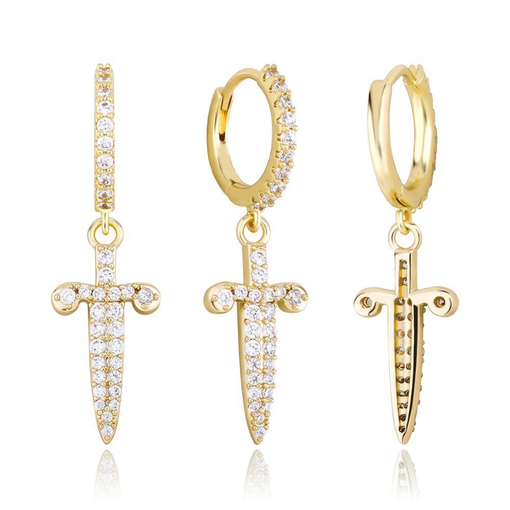 DAGGER DROP EARRINGS 14K - ICECI