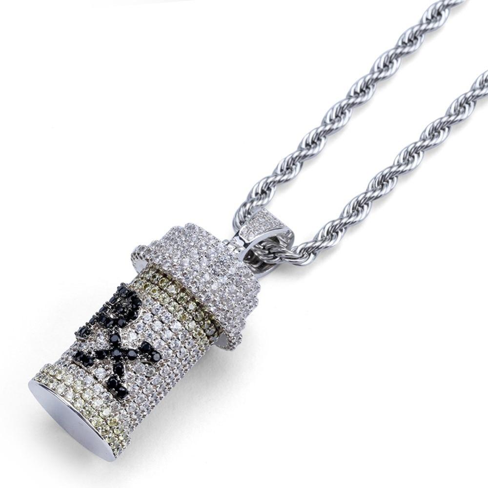 DETACHABLE MEDICINE BOTTLE PENDANT 18K - ICECI