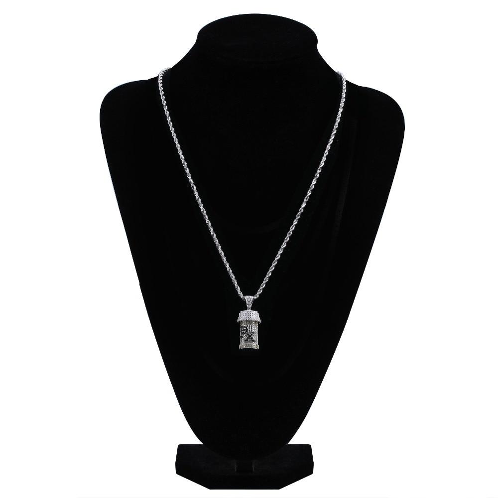 DETACHABLE MEDICINE BOTTLE PENDANT 18K - ICECI