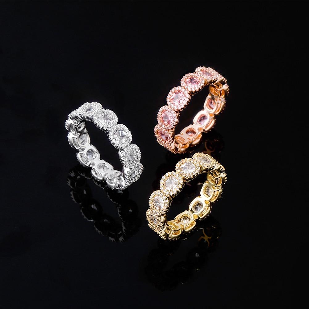 DIAMOND HALO ETERNITY RING 14K - ICECI
