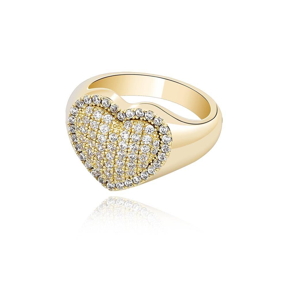 DIAMOND HEART RING 14K - ICECI