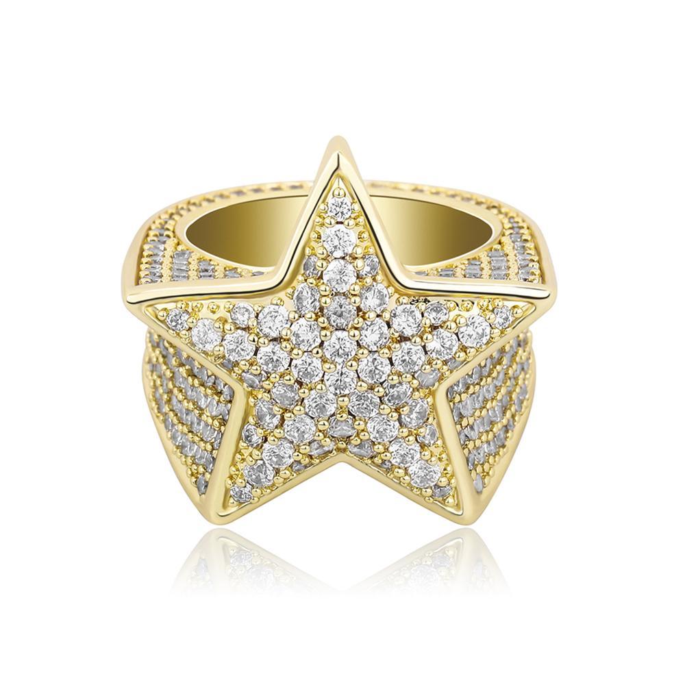 DIAMOND STAR RING 14K - ICECI