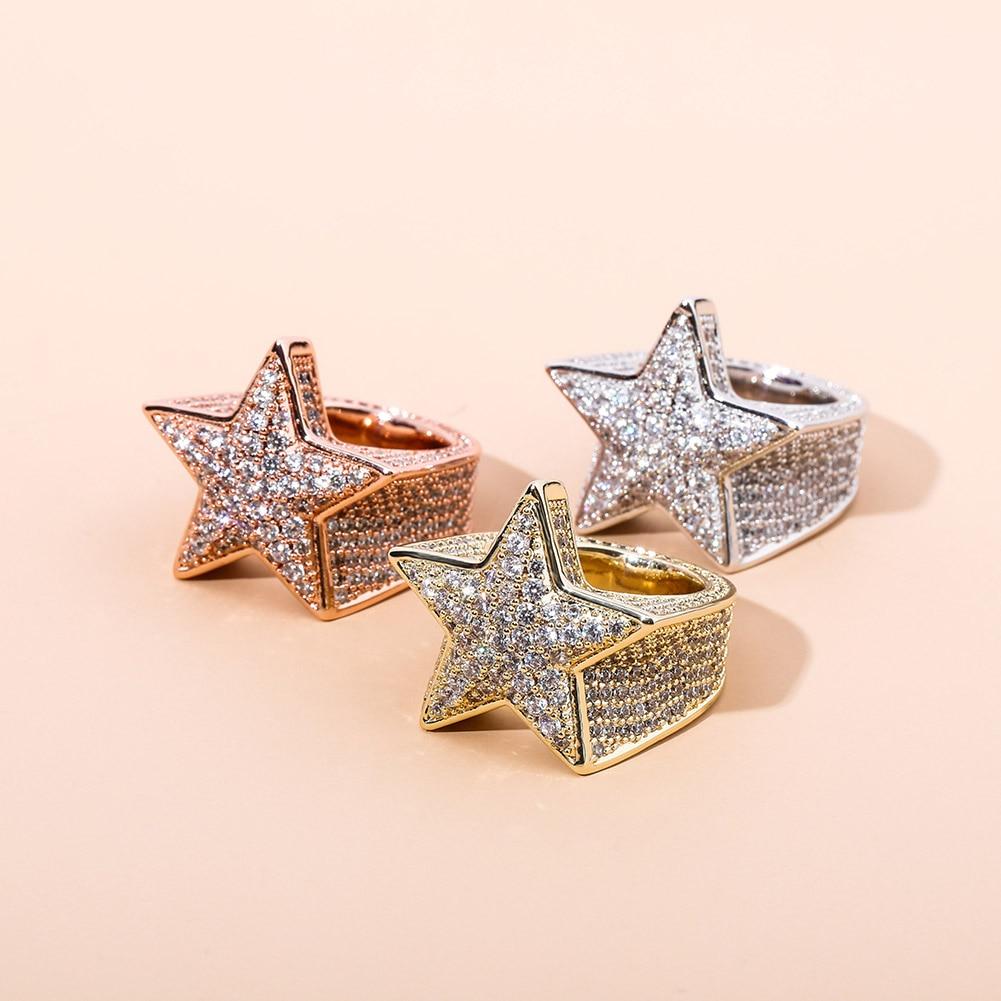DIAMOND STAR RING 14K - ICECI