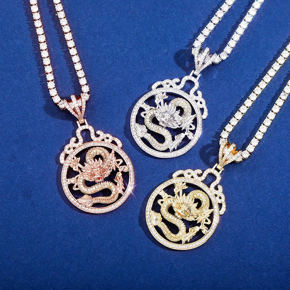 DRAGON SPIRIT ORNAMENT PENDANT 14K - ICECI
