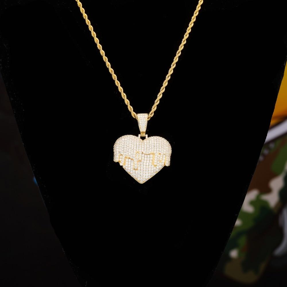 DRIP HEART PENDANT 14K - ICECI