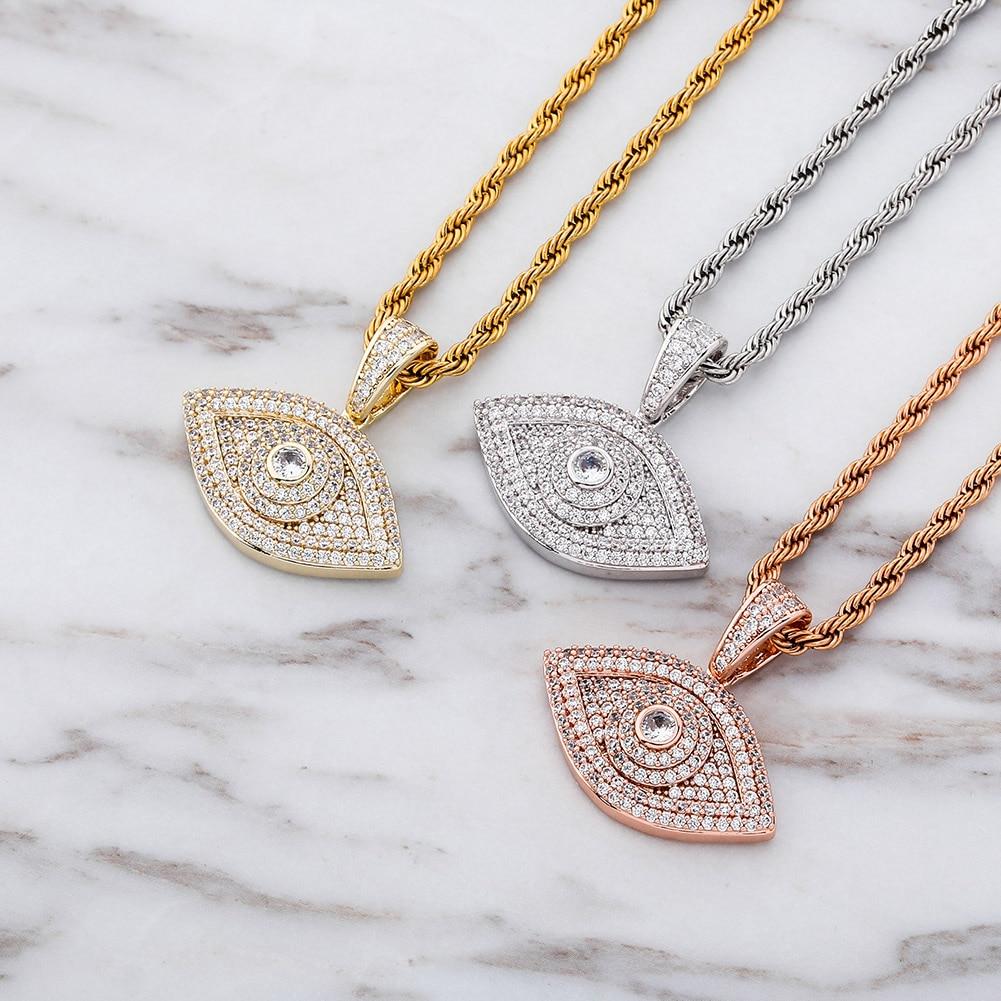 Evil Eye Pendant 14K - ICECI