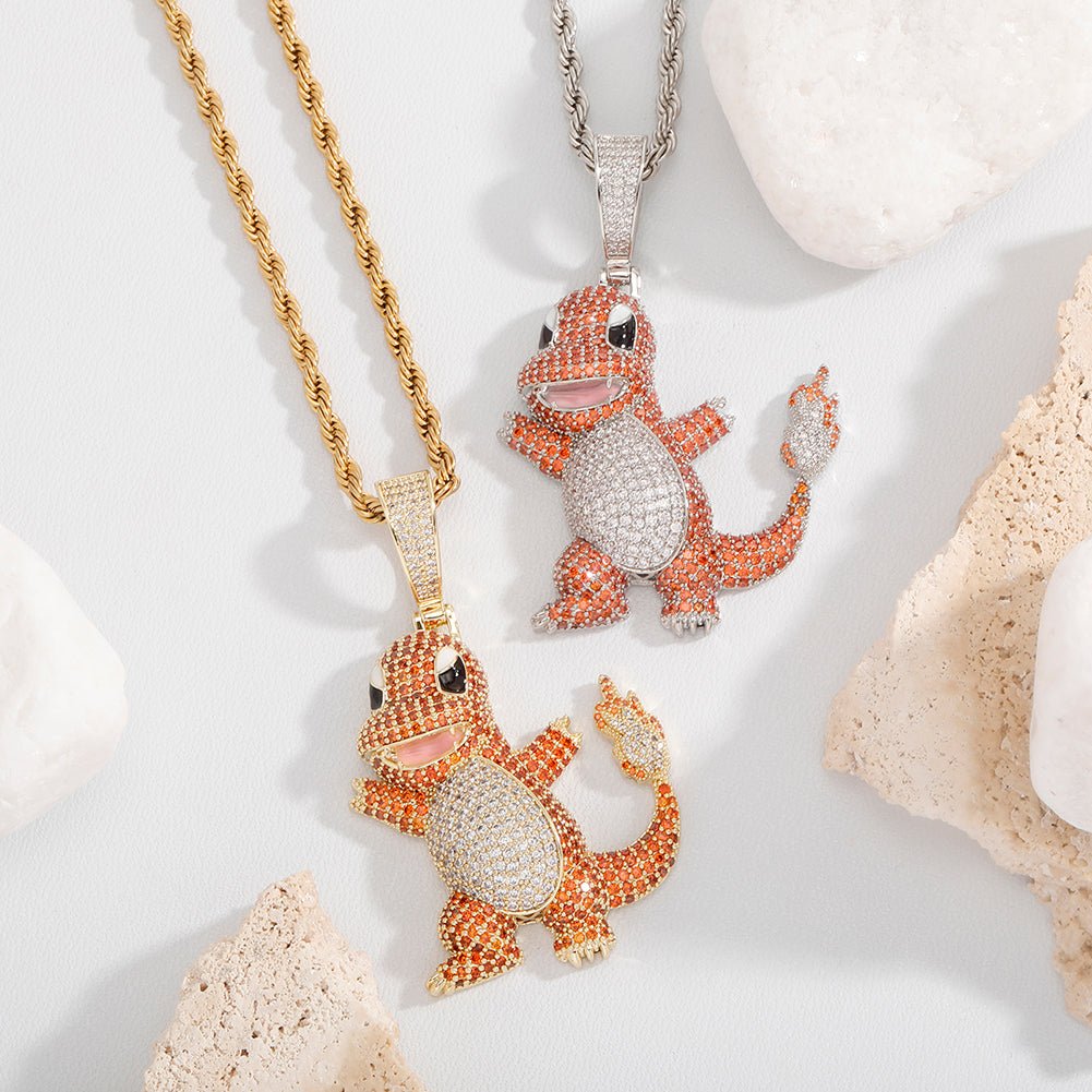Fire Dragon Pendant 14K - ICECI