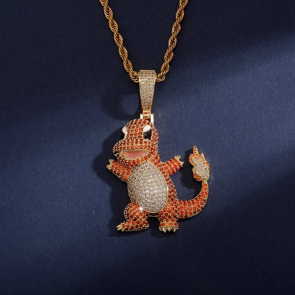 Fire Dragon Pendant 14K - ICECI