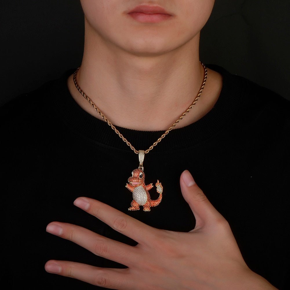 Fire Dragon Pendant 14K - ICECI