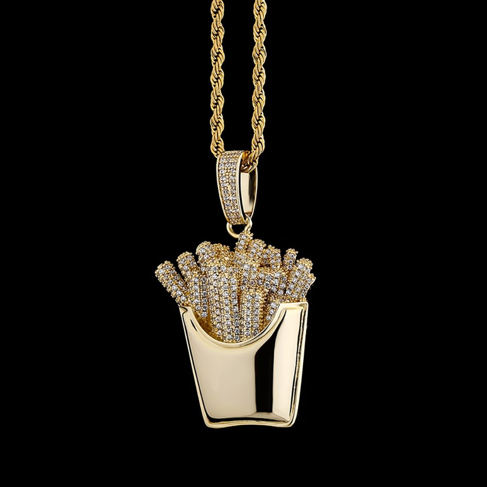 French Fries Pendant 14K - ICECI