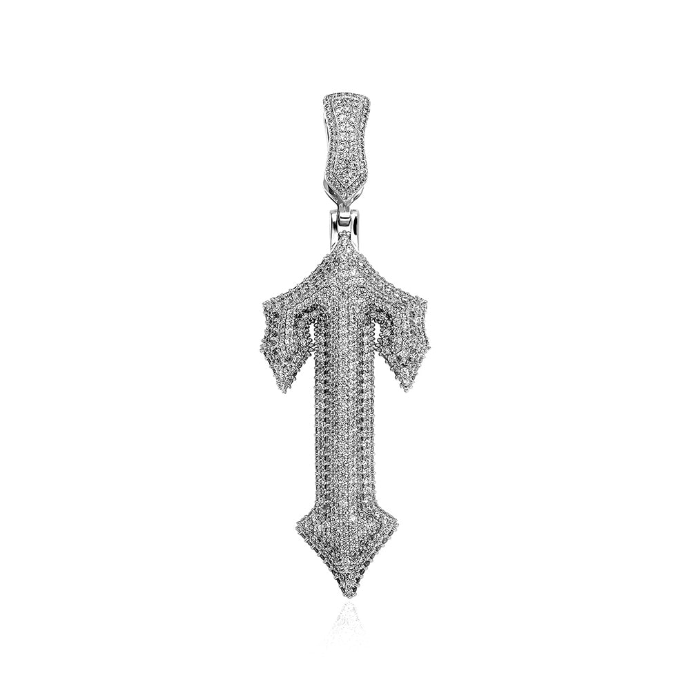 Gothic T Pendant 14K - ICECI