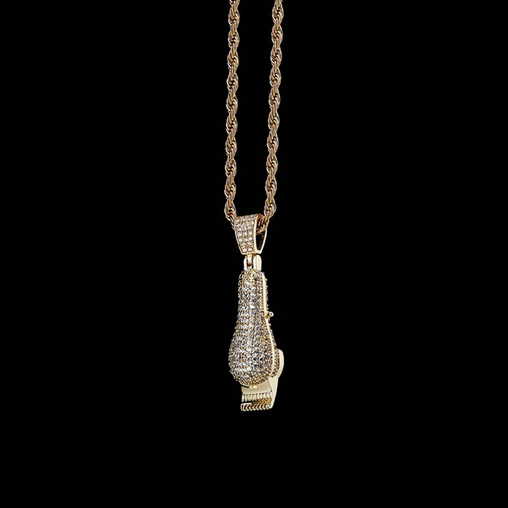 Hair Clipper Pendant 14K - ICECI