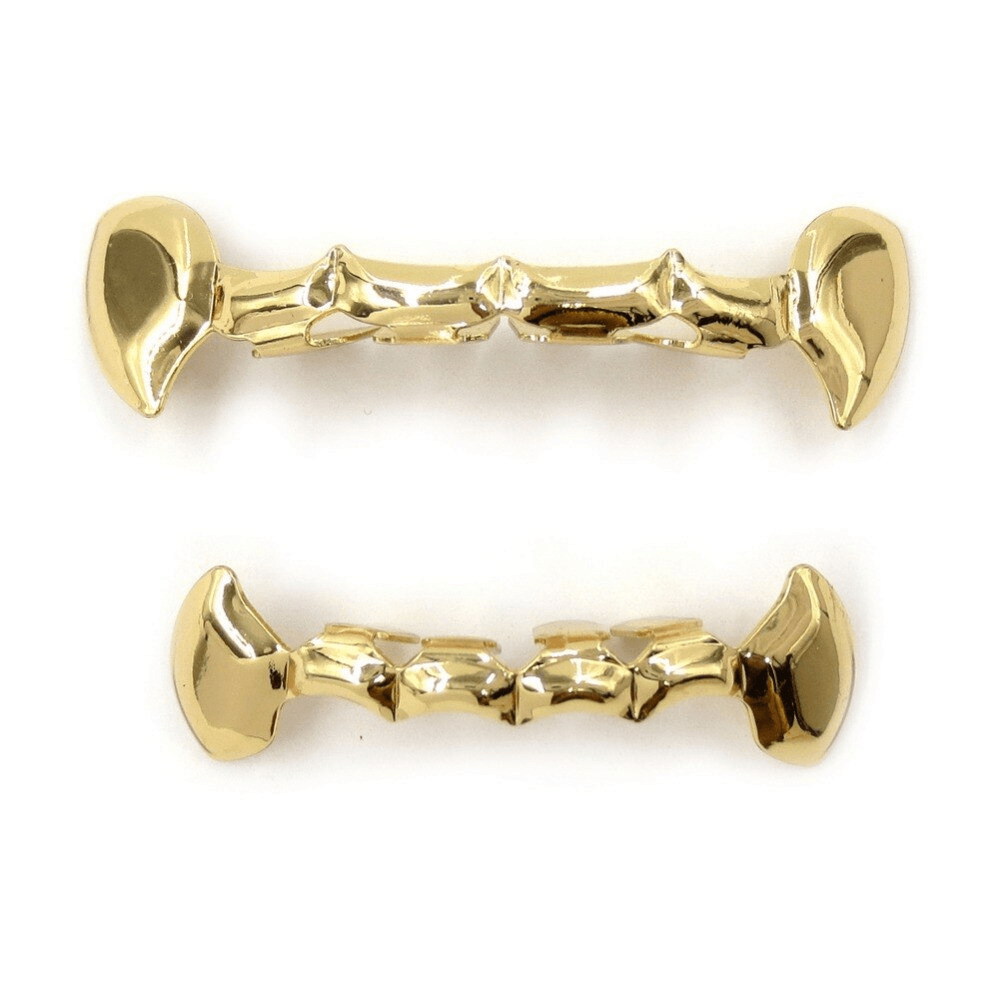 HALF TEETH VAMPIRE FANG GRILLZ 14K - ICECI
