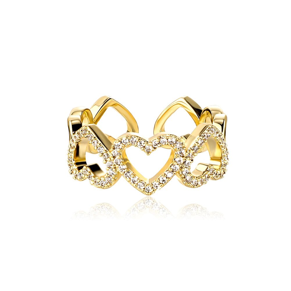 Heart Link Eternity Ring 14K - ICECI