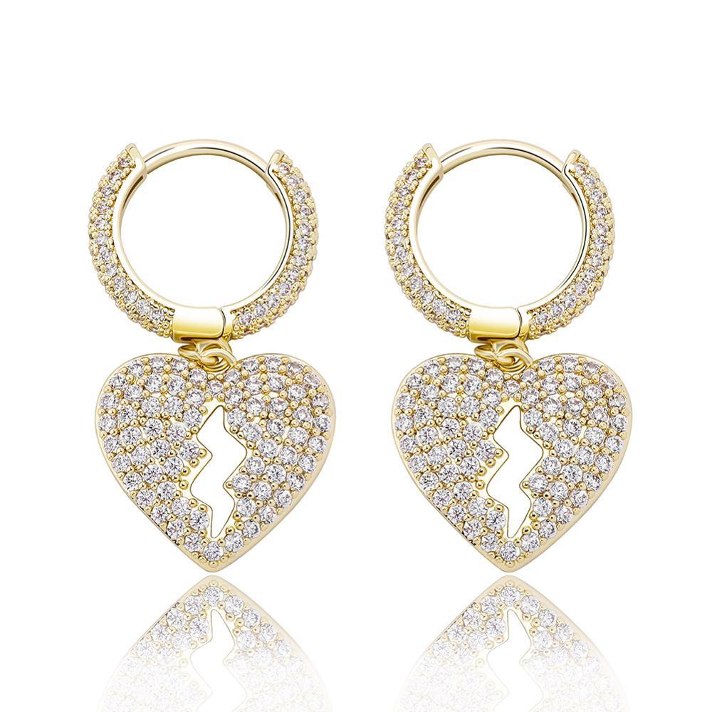HEARTBREAK DROP EARRINGS 14K - ICECI