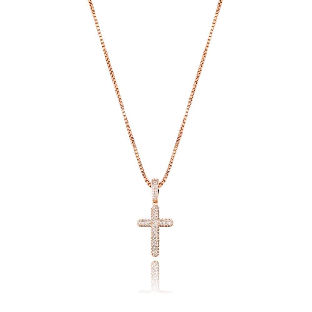 ICY CROSS PENDANT 14K X STERLING SILVER - ICECI