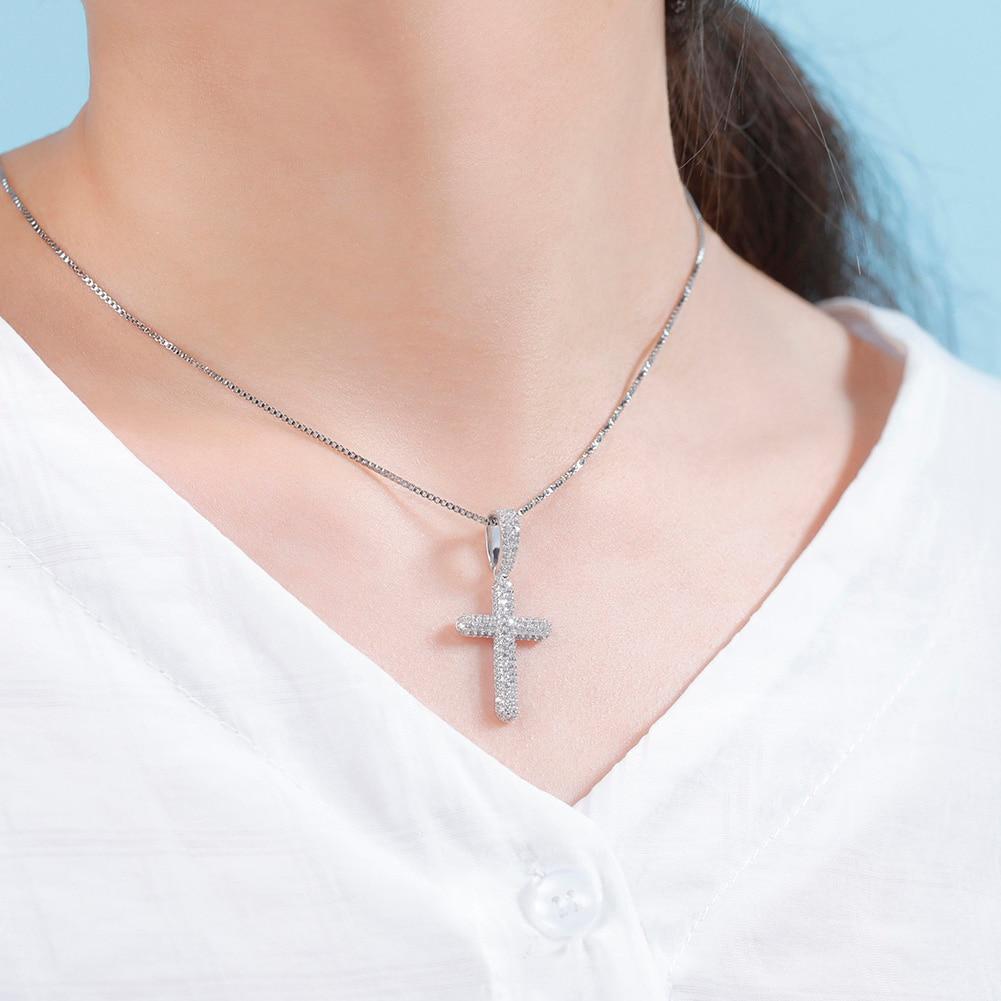 ICY CROSS PENDANT 14K X STERLING SILVER - ICECI